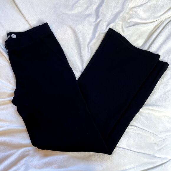 BETABRAND Small Petite Black Office Pant Pull On Work Stretchy Bootcut Belt Loop - Picture 2 of 4